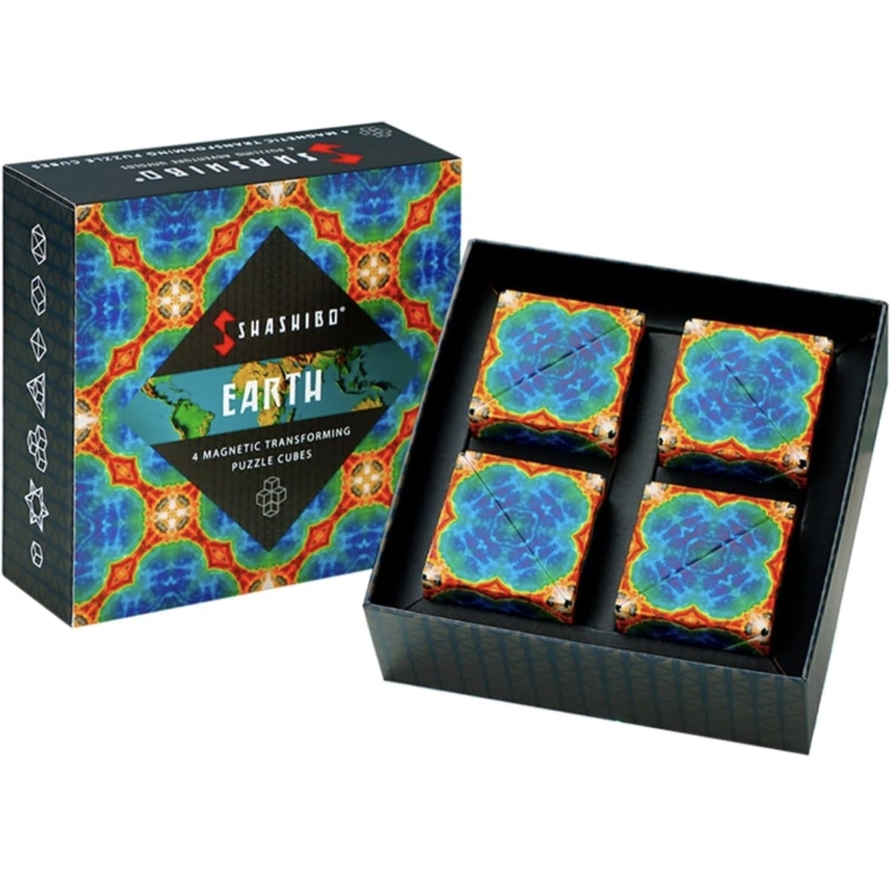 Shashibo Earth Magnetic Puzzle Cubes